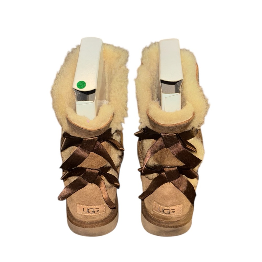 🤎Authentic Bailey Bow Uggs II “Chestnut” Women’s Size 8🤎 - Picture 8 of 13